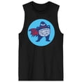 thumbnail image 1 of Captain Underpants Mighty Tighty Whities Crew Neck Sleeveless Men's Black Tank Top-Large, 1 of 5