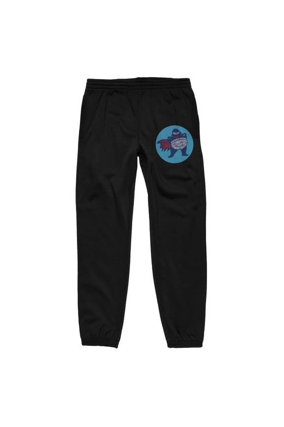 Captain Underpants Mighty Tighty Whities Men's Black Jogger Pants-XL