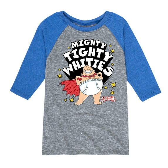 Captain Underpants - Mighty Tighty Whities - Toddler & Youth Raglan Graphic T-Shirt