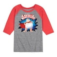 thumbnail image 1 of Captain Underpants - Original Logo of Superhero - Toddler & Youth Raglan Graphic T-Shirt, 1 of 1