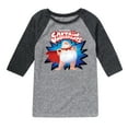 thumbnail image 1 of Captain Underpants - Original Logo of Superhero - Toddler & Youth Raglan Graphic T-Shirt, 1 of 4