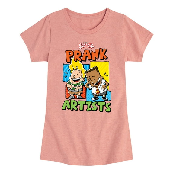 Captain Underpants - Prank Artists - Toddler & Youth Girls Short Sleeve Graphic T-Shirt