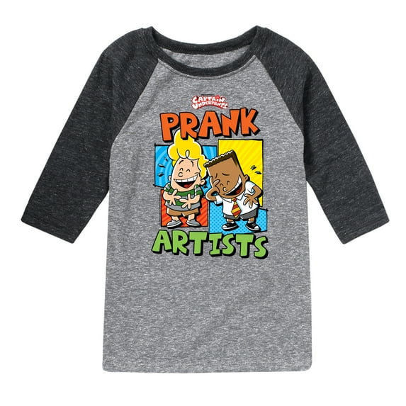 Captain Underpants - Prank Artists - Toddler & Youth Raglan Graphic T-Shirt