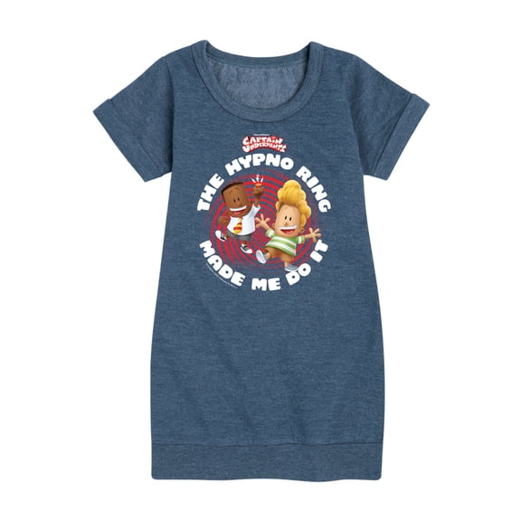 Captain Underpants - The Hypno Ring - Toddler & Youth Girls Fleece Dress