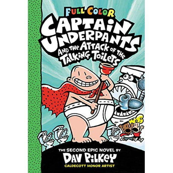 Pre-Owned Captain Underpants and the Attack of the Talking Toilets: Color Edition (Captain Underpants #2): Volume 2 (Hardcover) 0545599326 9780545599320
