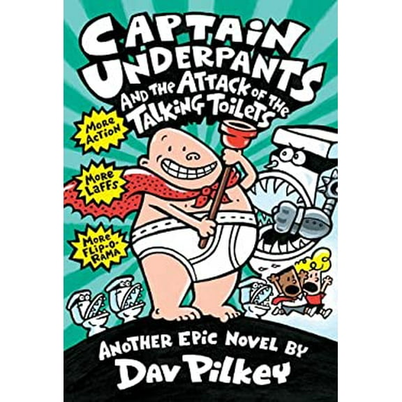 Pre-Owned Captain Underpants and the Attack of the Talking Toilets (Captain Underpants #2), Volume 2 (Hardcover) 0590631365 9780590631365