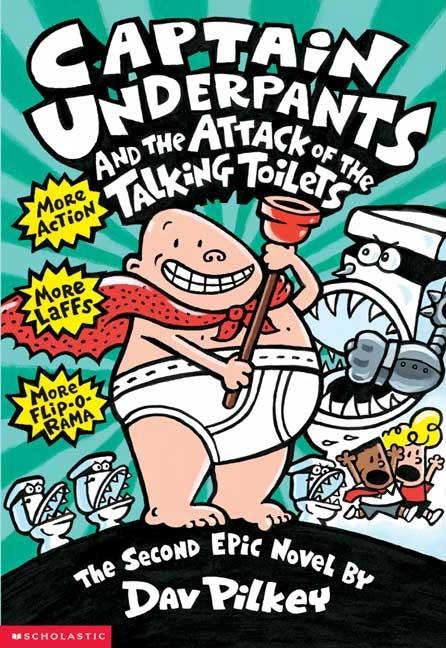 Captain Underpants and the Attack of the Talking Toilets (Captain Underpants #2) (Paperback) - image 1 of 3