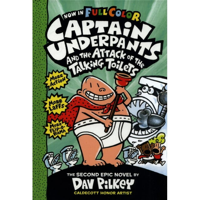 Captain Underpants and the Attack of the Talking Toilets: Color Edition (Captain Underpants #2) (Color Edition) (Hardcover)