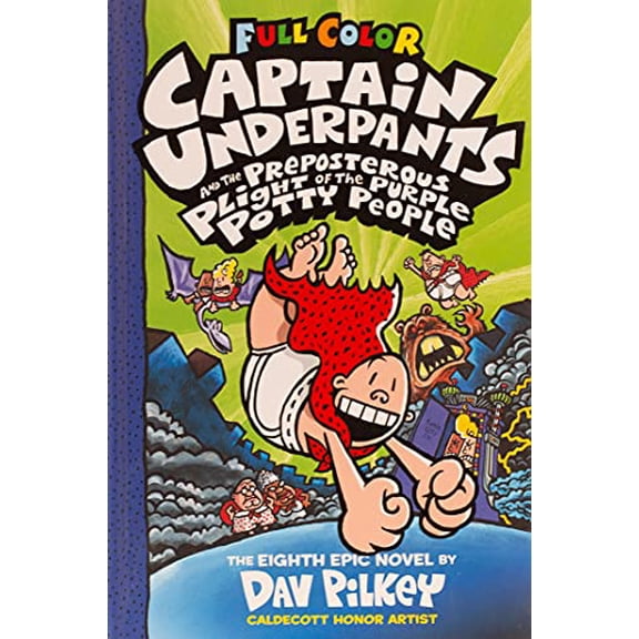 Pre-Owned Captain Underpants and the Preposterous Plight of the Purple Potty People: Color Edition (Captain Underpants #8): Volume 8 (Hardcover) 1338271512 9781338271515