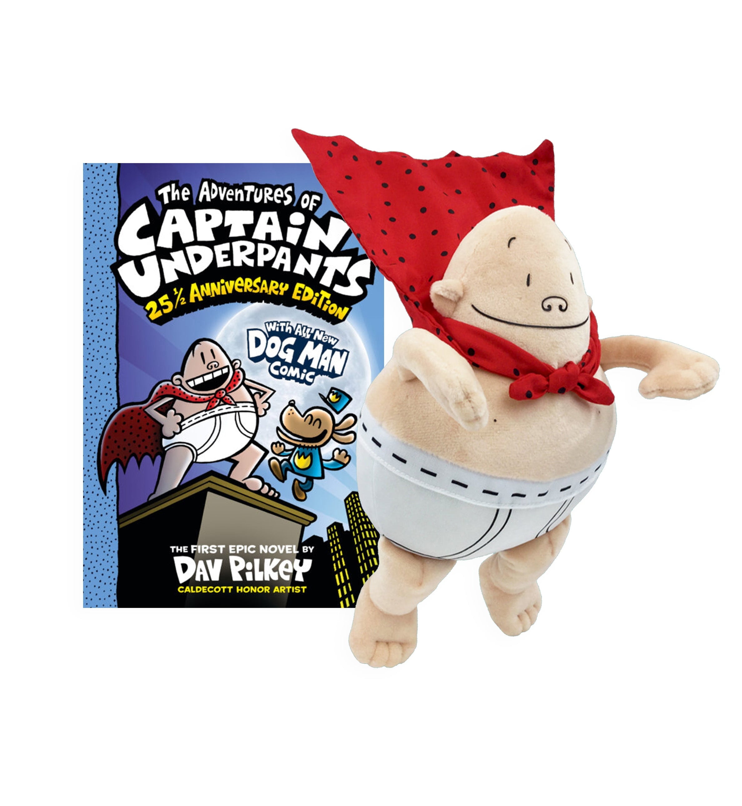 スーパーヒーロー パンツマン Captain Underpants ぬいぐるみ Dav Pilkey's Captain Underpants Full Color Special Edition Plush