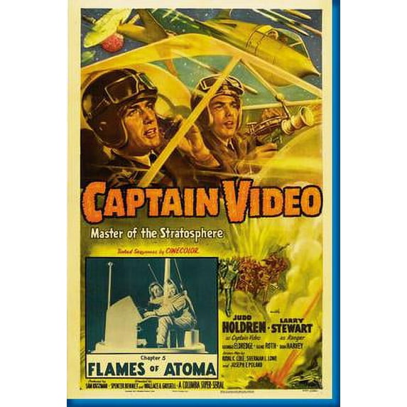Captain Video Movie Poster Reprint 27inx40in for any room 27x40 Multi-Color Square Adults Poster Time