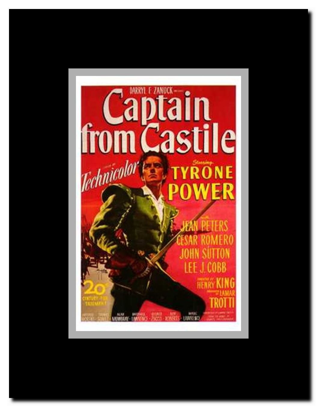 Captain from Castile Framed Movie Poster
