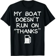 Captain of Laughs: Funny Gas-Powered Boat Men's Tee for Humorous Seafarers