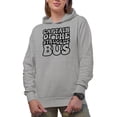 thumbnail image 1 of Captain of the Struggle Bus, Colloquialism Quote or Saying, Groovy Retro Wavy Text Merch Gift, Heather Grey Hooded Sweatshirt or Hoodie, 2XL, 1 of 5