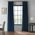 thumbnail image 1 of Half Price Drapes Storm Grey Grommet Faux Silk Room Darkening Curtains for Bedroom(1 Panel),50WX 96L, 1 of 6