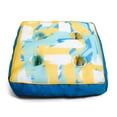 thumbnail image 1 of Big Joe Captain's Caddie No Inflation Needed Pool Float Drink Holder, Paintbrush Yellow Double Sided Mesh, Quick Draining Fabric, 2 feet, 1 of 8