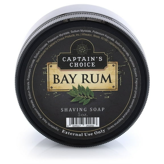 Captain's Choice Bay Rum Shaving Soap 5 oz