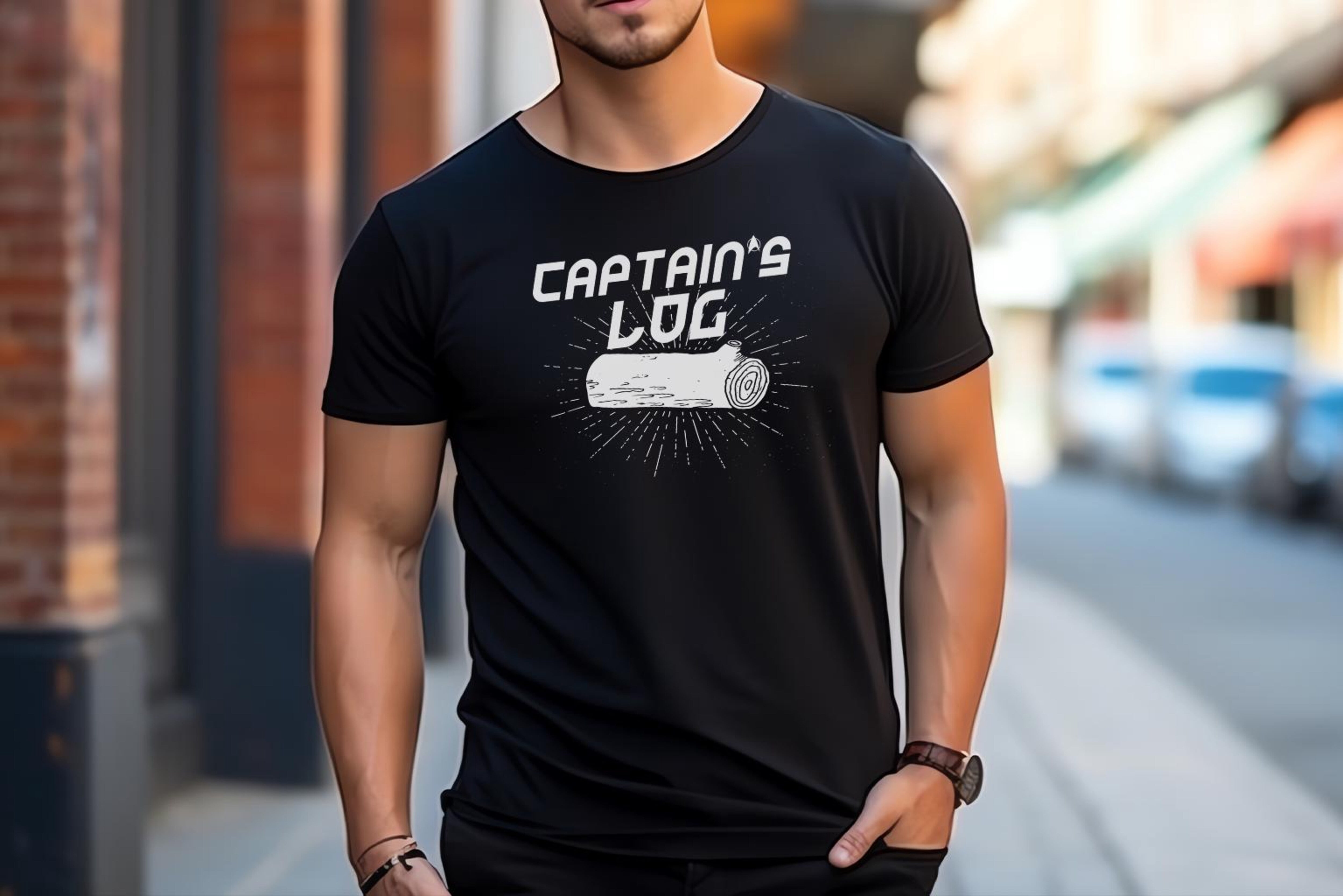 Captain's Log Star Trek Shirt | Captain Kirk Tee, Funny TV Slogans ...