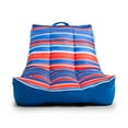 thumbnail image 1 of Big Joe Captain's Float Pool Float Adult Doubled-Sided Mesh 3 Feet Bean Filled Pool Float with Cup Holder Blurred Americana, 1 of 7