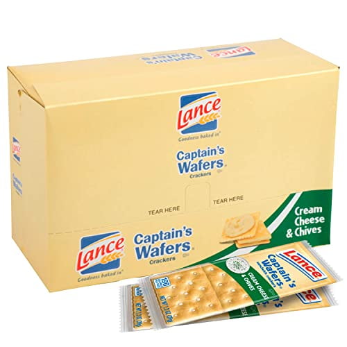 Captain's Wafers Crackers, Cream Cheese and Chives Sandwich Crackers