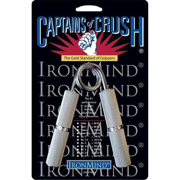 IronMind Captains of Crush Hand Gripper Trainer – 100 lb. Grip Strength