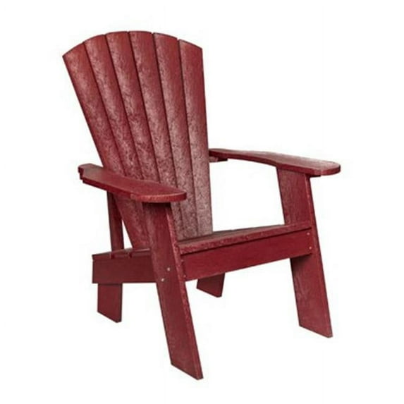 Capterra Casual Recycled Plastic Adirondack Chair, Red Rock