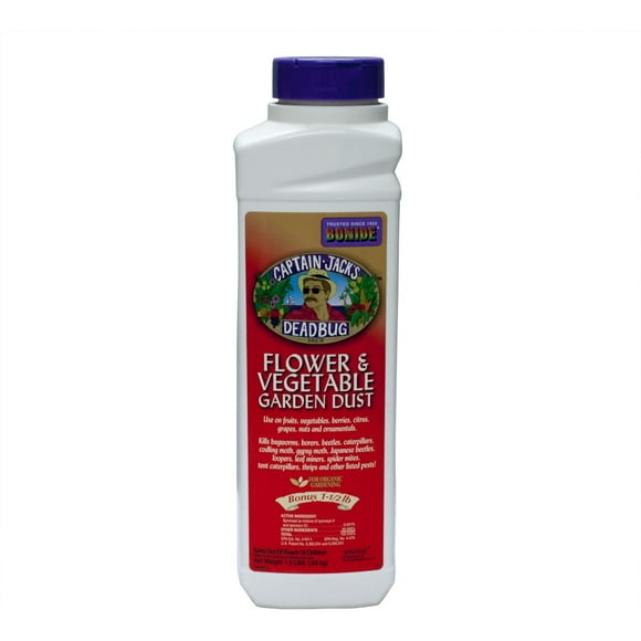 Captin Jack's Dead Bug Flower and Vegetable Garden Dust, Organic 1-1/2 Lbs.
