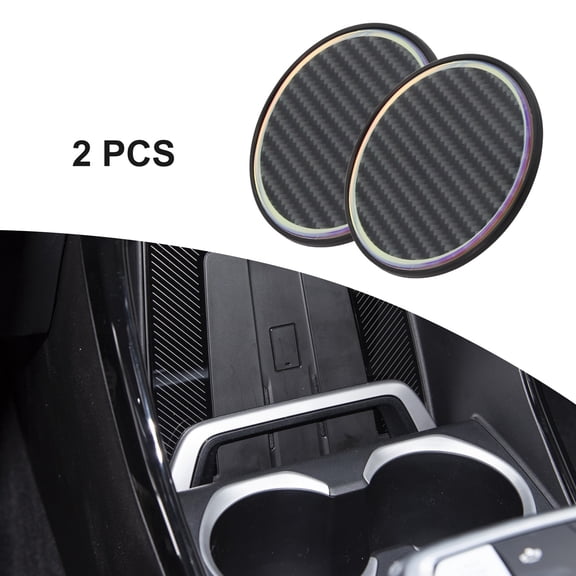 Captivating Glow in the Dark Night Light Cup Holder Coasters for Your Car