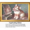 thumbnail image 1 of Captivating Kitten, Vintage Counted Cross Stitch Pattern (Pattern Only, You Provide the Floss and Fabric), 1 of 1