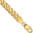 thumbnail image 1 of Captivating Trendy Polished 14K 8mm Flat Beveled Curb Chain Chic Opulent Radiant, 1 of 2