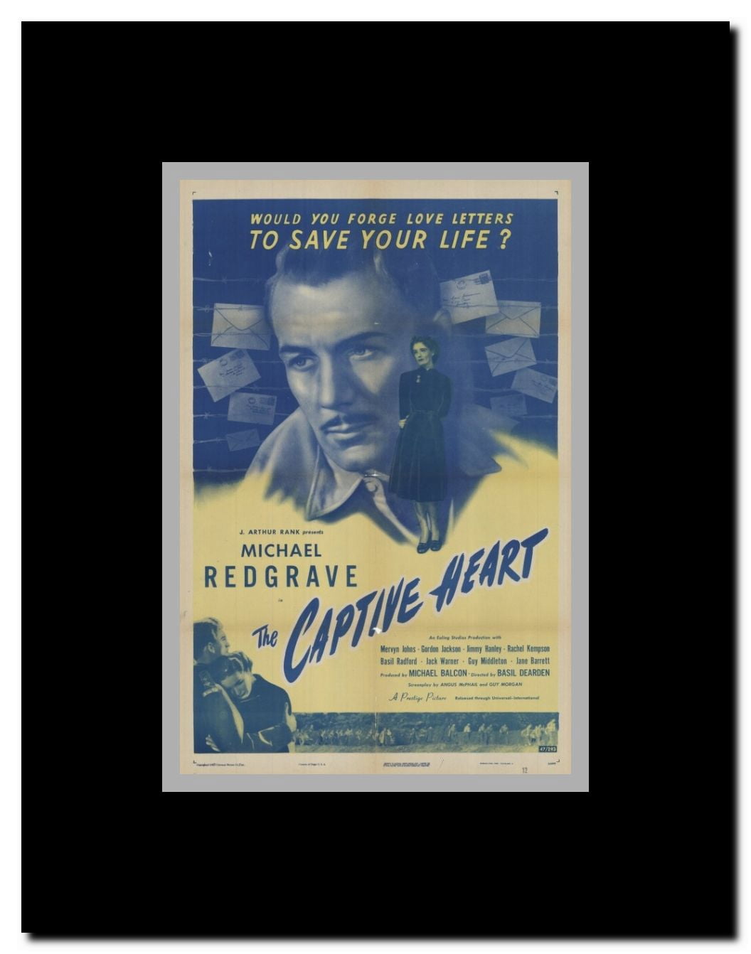 Captive Heart Framed Movie Poster