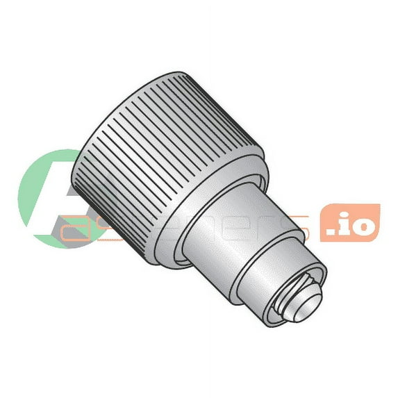 Captive Panel Screw - Retractable Flare-In Sytle - Slotted Recess, #6-32 (Thread Size) x 0.250 (Panel Thickness) x 0.430 (Male Thread Length) Made in U.S.A., Natural Finish (QUANTITY: 20