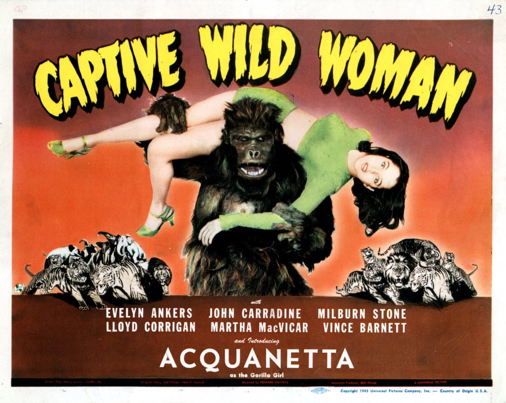 Captive Wild Woman Canvas Art -  (28 x 22)