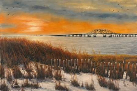 Captree Bridge of Dreams Canvas Art - Diane Romanello (12 x 18)