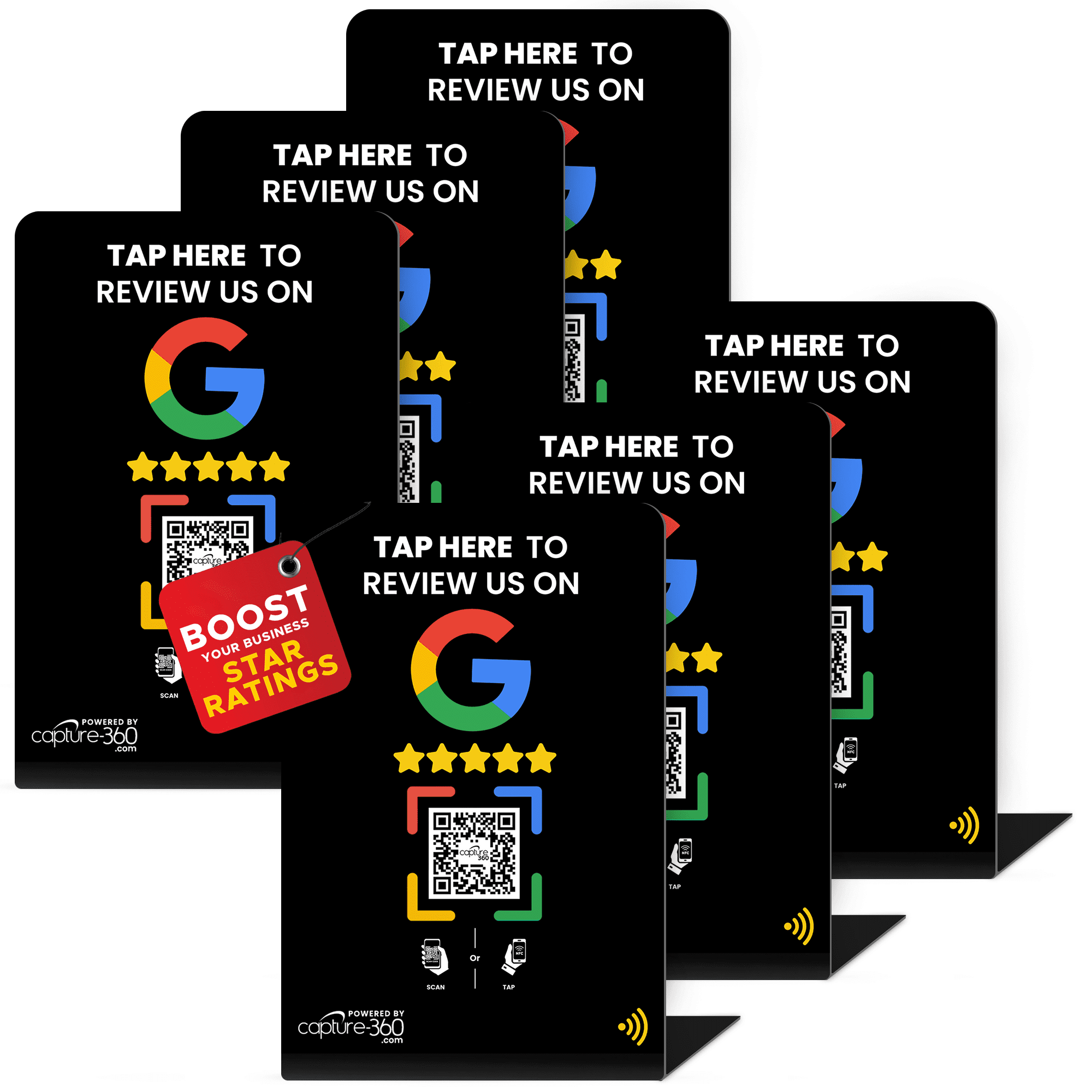Capture 360 Google NFC Review Stand, Feedback Collection, Single-Tap ...