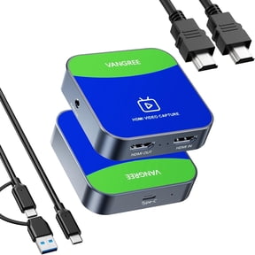 Capture Card for Nintendo Switch, 4K Audio Video Capture Card, USB C 3.0 1080P 60FPS HDMI Recorder for Gaming/Live Streaming/Video Conference, Works for Nintendo Switch/PS5/Xbox/OBS/Camera/PC