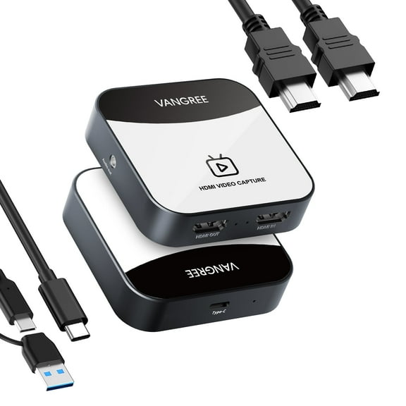 Capture Card for Nintendo Switch, 4K Audio Video Capture Card, USB C 3.0 1080P 60FPS HDMI Recorder for Gaming/Live Streaming/Video Conference, Works for Nintendo Switch/PS5/Xbox/OBS/Camera/PC