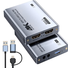 Capture Card for Streaming,USB 3.0 4K HDMI Audio Video Capture Card with Loop-Out,1080P 60FPS/2K 30FPS,Compatible with PS5, Switch, Xbox ,Camera, PC, OBS