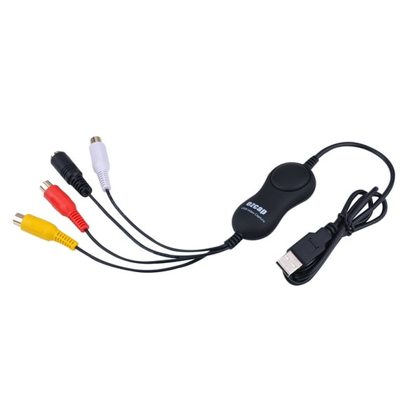 Capture Card,Video Capture To Converter Convert Vcr And S-video Input Cvbs And S-video Usb 2.0 To Pc Laptop Windows Laptop H.264 Compatible With Windows Input Compatible With Black