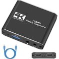 Capture Card,Video Recording Card with Microphone 4K HDMI LoopOut