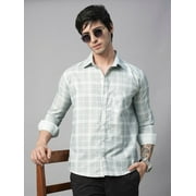TryBuy Capture Checked Men's Shirt, Full Sleeves Regular Fit Casual Shirts, Sizes L