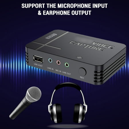 Capture,Compatible Xbox Compatible With Xbox No Pc Tvs Etc. Capture Usb Video Capture Tvs Capture Xbox Tvs Capture Compatible Mic Commentary Mic In Commentary 1080p Cam Link Usb Black