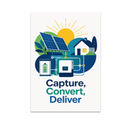 Capture Convert Deliver Wall Art - Renewable Energy Tech Practitioner - 13x19 Poster Print