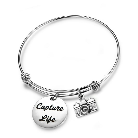 Capture Life Bracelet Photographer Gift Camera Charm Bracelet Best friend Gift Selfie Lovers Jewelry