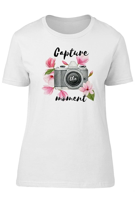 Capture The Moment Camera T-Shirt Women -Image by Shutterstock, Female x-Large