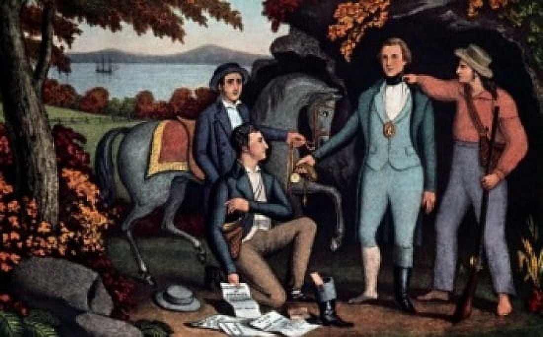 Capture of Andre by Currier & Ives Active 1857-1907 Canvas Art - Currier & Ives (24 x 36)