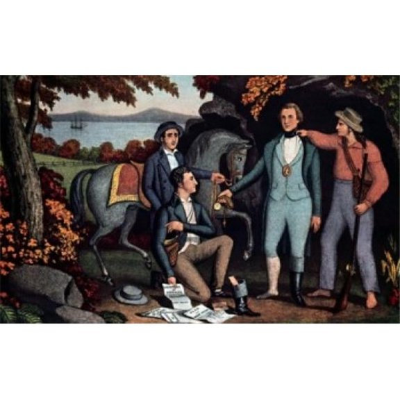 Capture of Andre by Currier & Ives Active 1857-1907 Poster Print - 18 x 24 in.