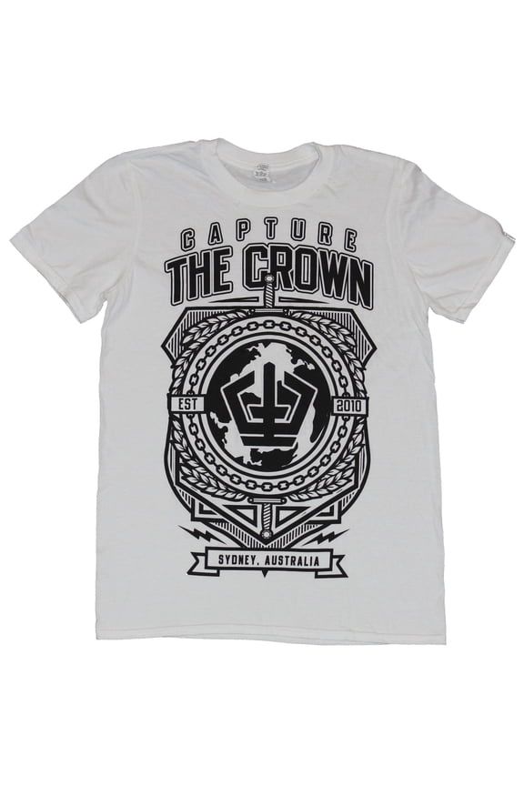 Mens T-Shirt - Established 2010 Ornate Lined Crest (Small)