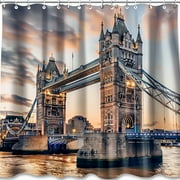 Capture the Iconic Tower Bridge in Your Bathroom with this Unique London Photography Shower Curtain