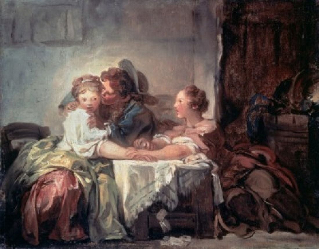 The Captured Kiss Jean Honore Fragonard (1732-1806 French) Oil on canvas Hermitage Museum St Petersburg Russia Canvas Art - Jean Honore Fragonard (24 x 36)